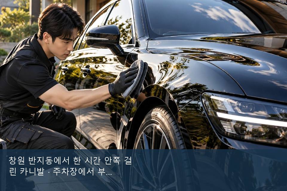 창원 반지동에서 한 시간 안쪽 걸린 카니발 · 주차장에서 부른 날