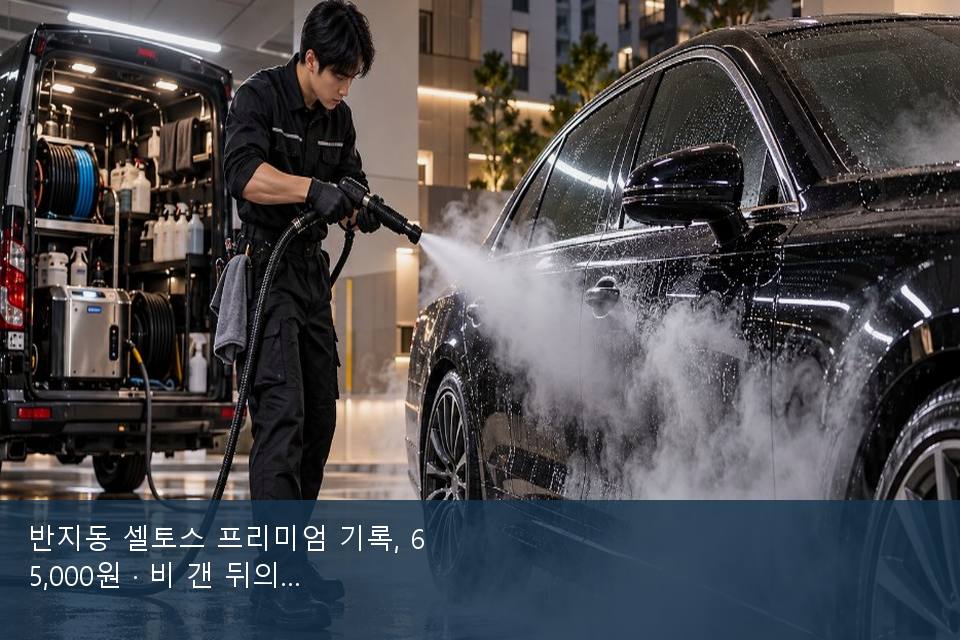 반지동 셀토스 프리미엄 기록, 65,000원 · 비 갠 뒤의 작업
