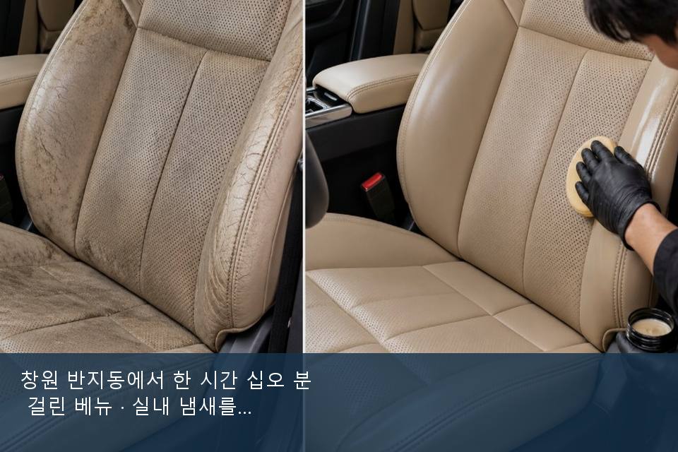창원 반지동에서 한 시간 십오 분 걸린 베뉴 · 실내 냄새를 연 기록