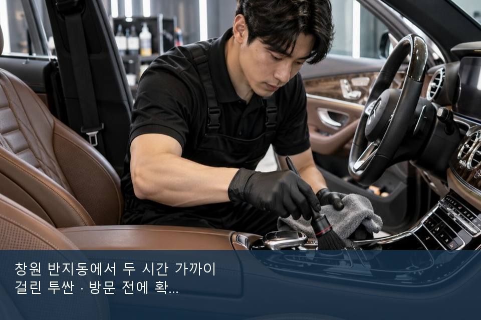 창원 반지동에서 두 시간 가까이 걸린 투싼 · 방문 전에 확인한 것